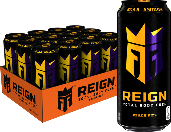 Reign Total Body Fuel Peach Fizz, 16 Oz. Cans, 12 Pack