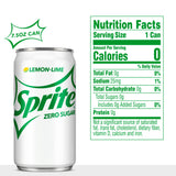 Sprite Zero Sugar, 7.5 Oz. Cans, 24 Pack