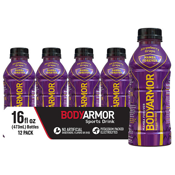 BODY ARMOR Sport Drink Mamba Forever, 16 Oz. 12 Pack (1.83 / Bottle)