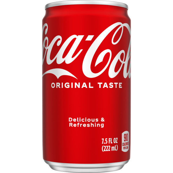 Coca-cola, 7.5 Oz Mini Cans, 24 Pack