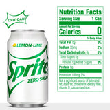 Sprite Zero Sugar, 12 Oz. Cans, 24 Pack