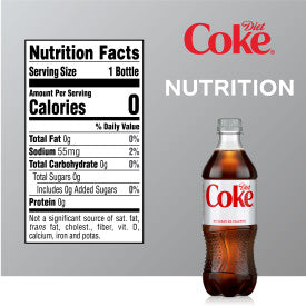 Coca-Cola Soda Soft Drink, 16.9 fl oz, 24 Pack 
