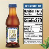 Gold Peak Extra Sweet Tea, 18.5 Oz. Bottle, 12 Pack