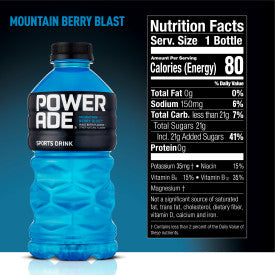 POWERADE Mountain Berry Blast Bottle, 28 oz