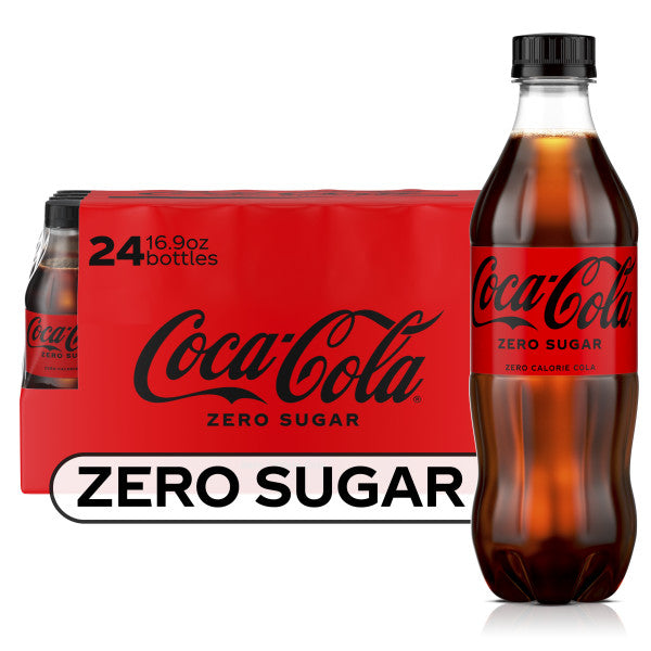 Coca - Cola Zero Sugar Glass Bottle 330ml x 4 Pack
