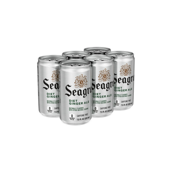 Seagram's Diet Ginger Ale, 7.5 Oz. Cans, 24 Pack