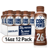 Core Power Chocolate Protein Shake, 14 Oz. Bottles, 12 Pack
