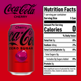Coca-Cola Cherry Zero, 12 Oz. Cans, 24 Pack