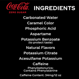 Coca-Cola Zero Sugar, 12 Oz. Cans, 24 Pack