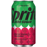 Sprite Winter Spiced Cranberry Zero Sugar LTO, 12 Oz. Bottles, 24 Pack