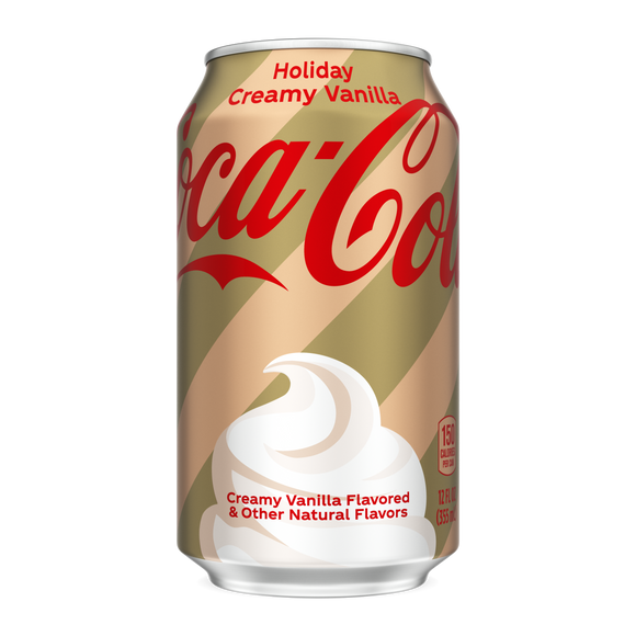 Coca-Cola Creamy Vanilla LTO, 12 Oz. Bottles, 24 Pack