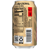 Coca-Cola Creamy Vanilla Zero Sugar LTO, 12 Oz. Bottles, 24 Pack