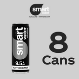 smartwater alkaline, 12 Oz. Cans, 8 Pack