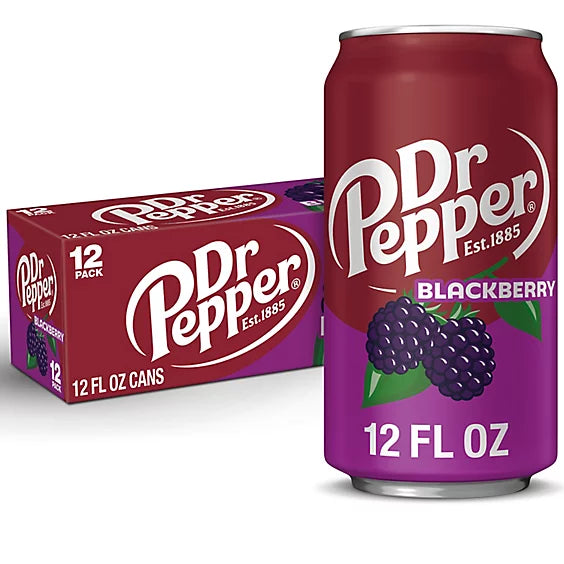 Dr Pepper Blackberry, 12 Oz. Cans, 24 Pack