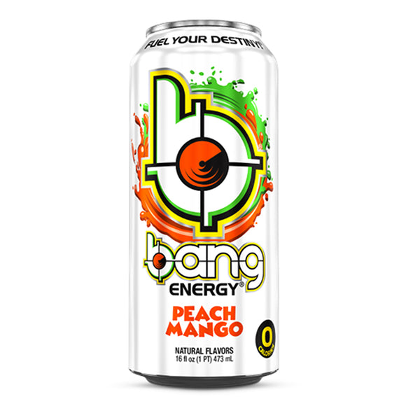 BANG Energy Peach Mango, 16 Oz. Cans, 24 Pack