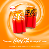 Coca-Cola Orange Cream Zero Sugar, 12 Oz. Cans, 24 Pack