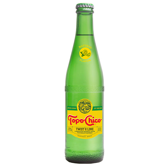 Topo Chico Mineral Water Glass Bottles, 12 fl oz, 4 Pack