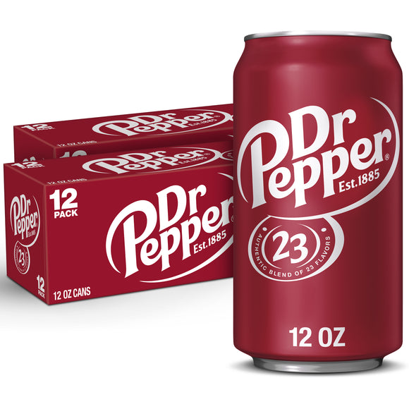 Dr Pepper, 12 Oz. Cans, 24 Pack ($0.62 / Can)