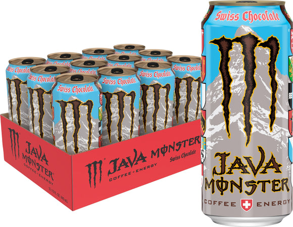 Monster Energy Java Swiss Chocolate, 15 Oz. Cans, 12 Pack