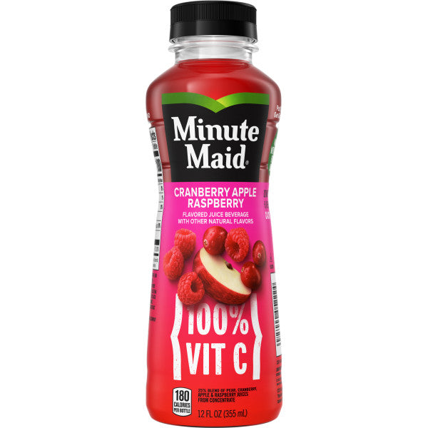 Minute Maid Apple Juice Bottle, 12 fl oz, Apple