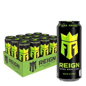 Reign Total Body Fuel Sour Apple, 16 Oz. Cans, 12 Pack