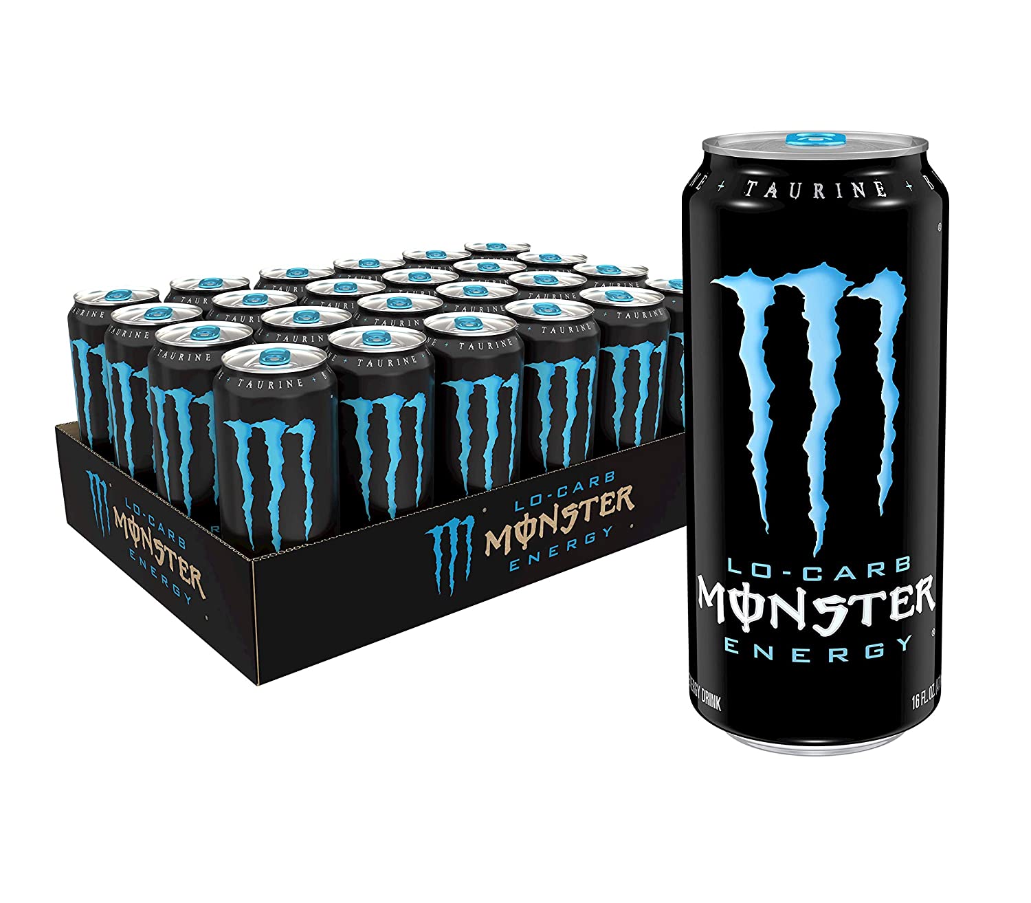 energy drinks monsters Monster Energy Lo-Carb, 16 Oz. Cans, 24 Pack
