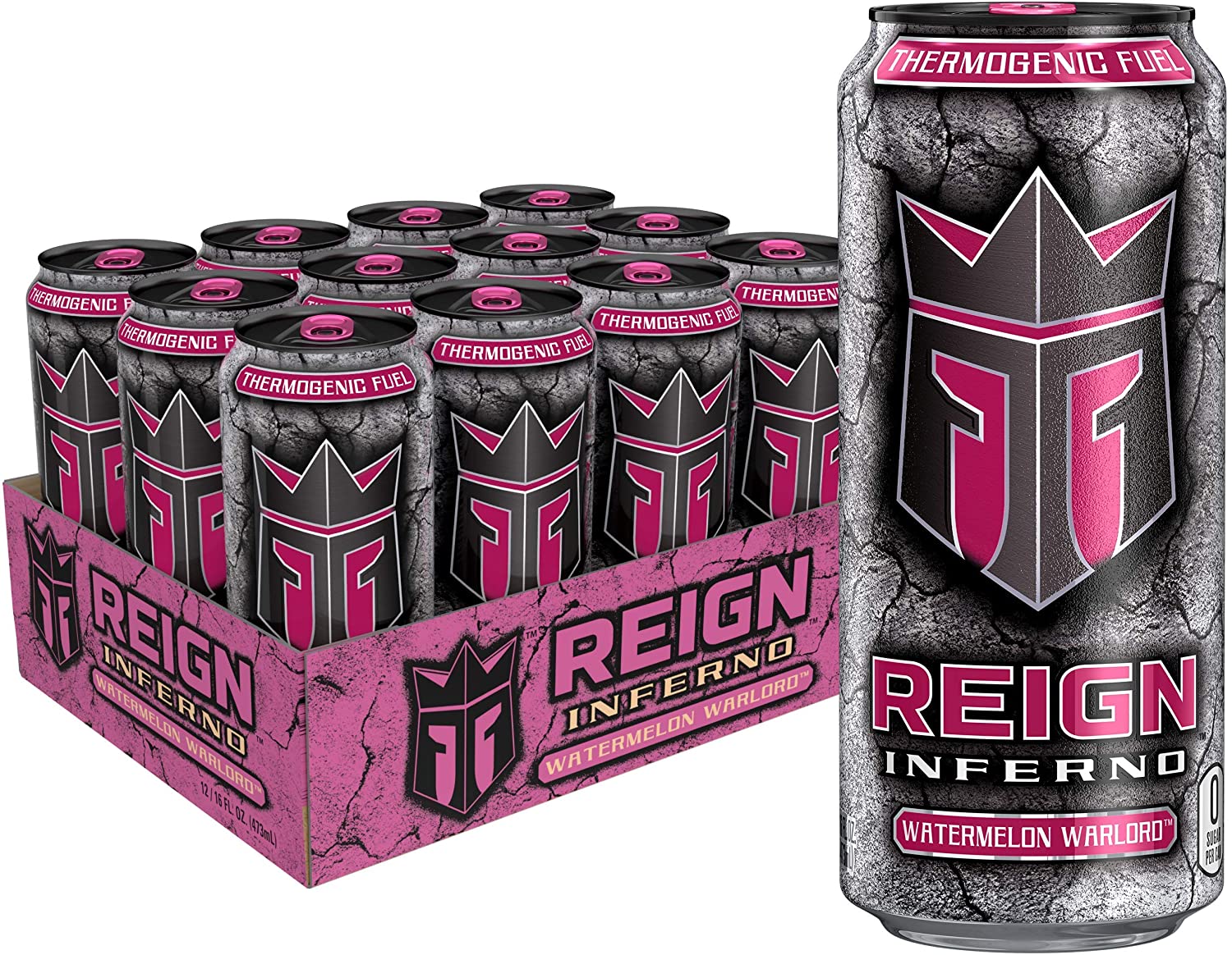 Reign Inferno Watermelon Warlord, 16 Oz. Cans, 12 Pack Reign Inferno Watermelon Warlord, 16 Oz. Cans, 12 Pack