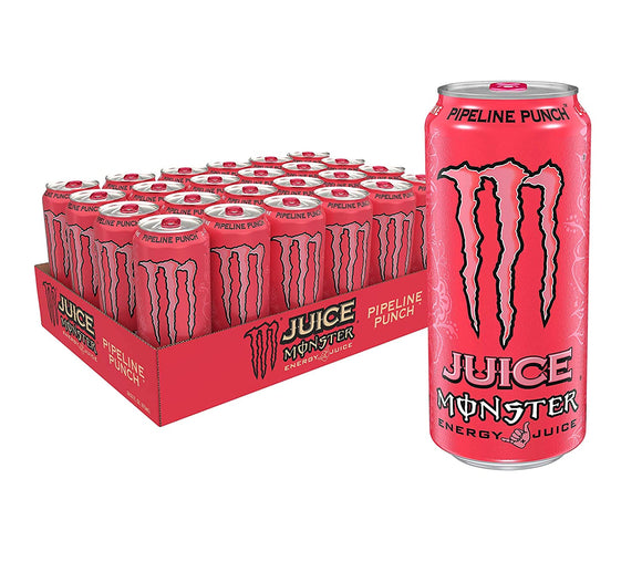 Monster Juice Pipeline Punch, 16 Oz. Cans, 24 Pack