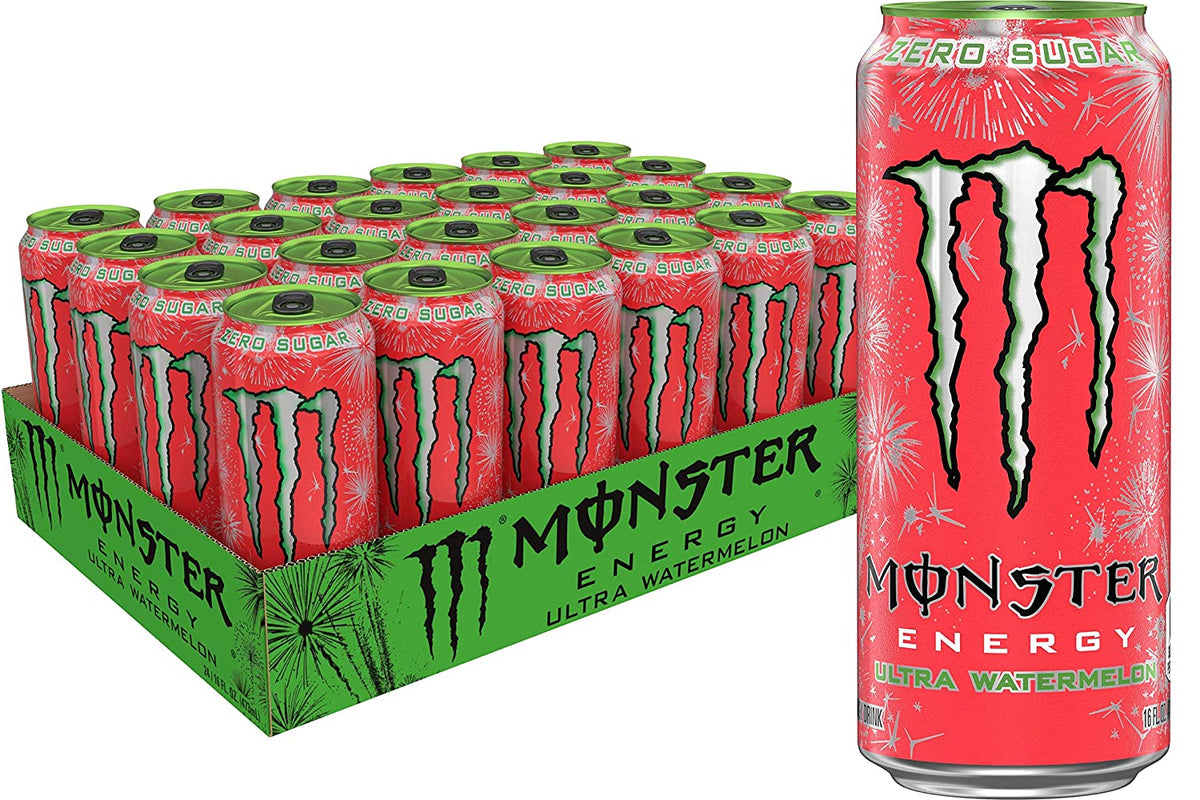 Monster Energy Ultra Watermelon, 16 Oz. Cans, 24 Pack