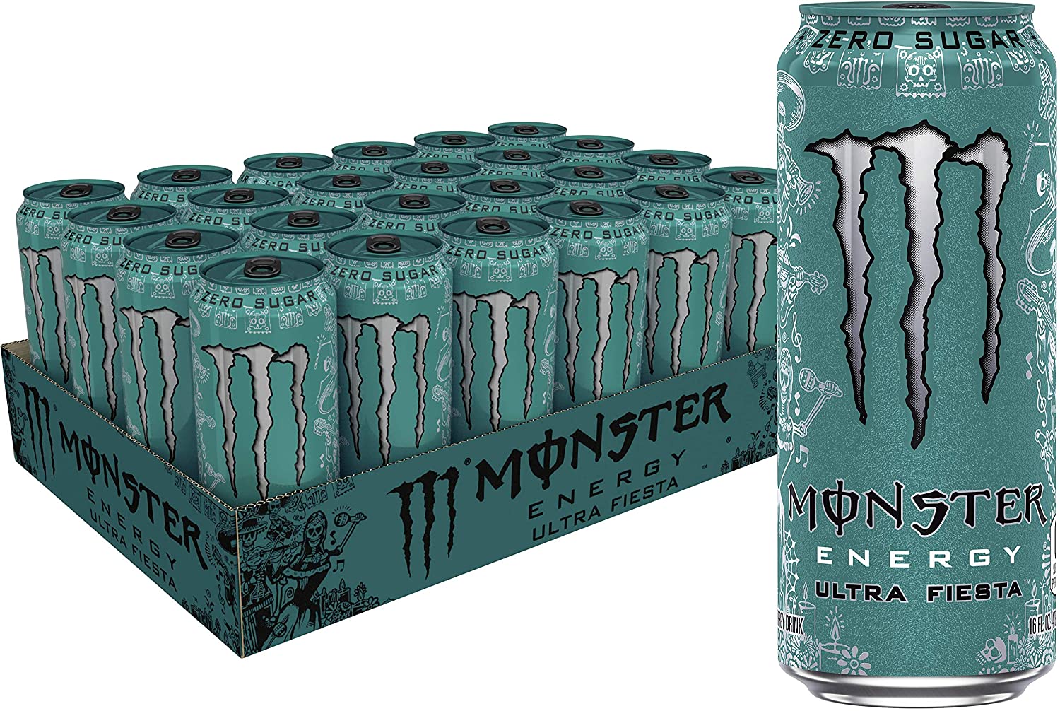 24 monsters Monster Energy Ultra Fiesta, 16 Oz. Cans, 24 Pack