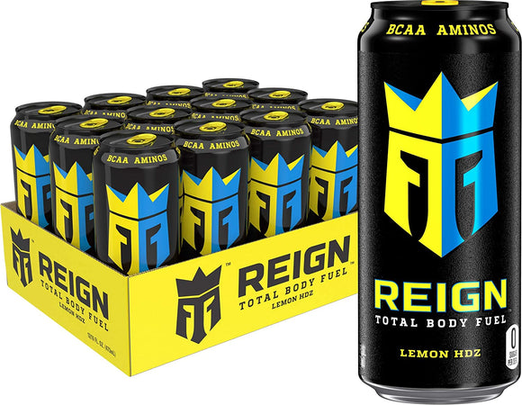 Reign Total Body Fuel Lemon HDZ, 16 Oz. Cans, 12 Pack