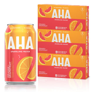 AHA Orange + Grapefruit, 12 Oz. Cans, 24 Pack ($0.50 / Can)