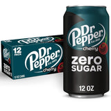 Dr Pepper Cherry Zero Sugar, 12 Oz. Cans, 24 Pack ($0.62 / Can)