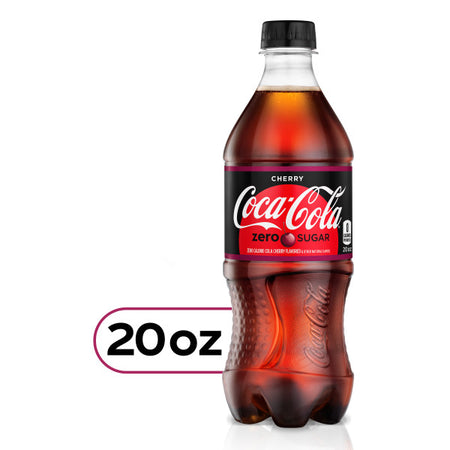 Coca-Cola Cherry Zero Sugar, 20 Oz. Bottles, 24 Pack