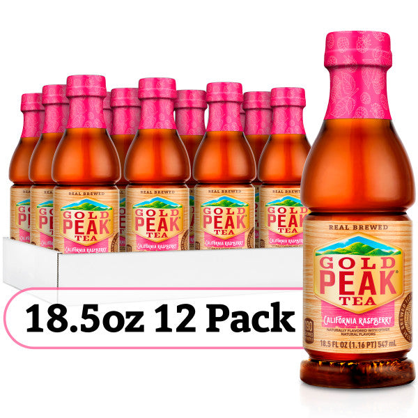 Gold Peak California Raspberry Tea, 18.5 Oz. Bottle, 12 Pack