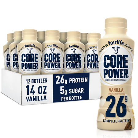 Core Power Protein Shake Vanilla 26G Bottle 14Oz 12 Pack: Ultimate Protein Boost