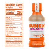 Dunkin' Donuts Original Iced Coffee, 13.7 Oz. Bottles, 12 Pack
