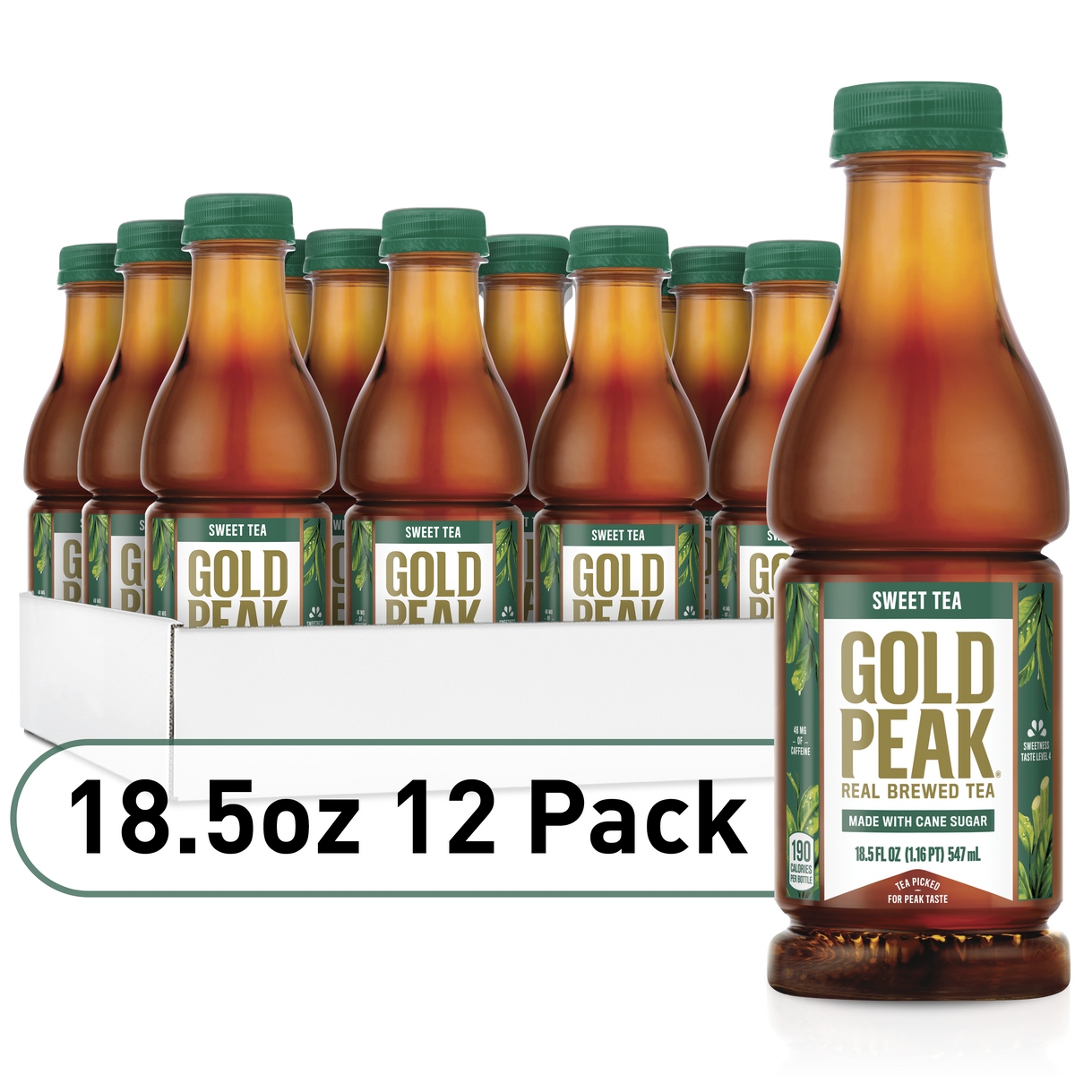 Gold Peak Sweet Tea, 18.5 Oz. Bottle, 12 Pack