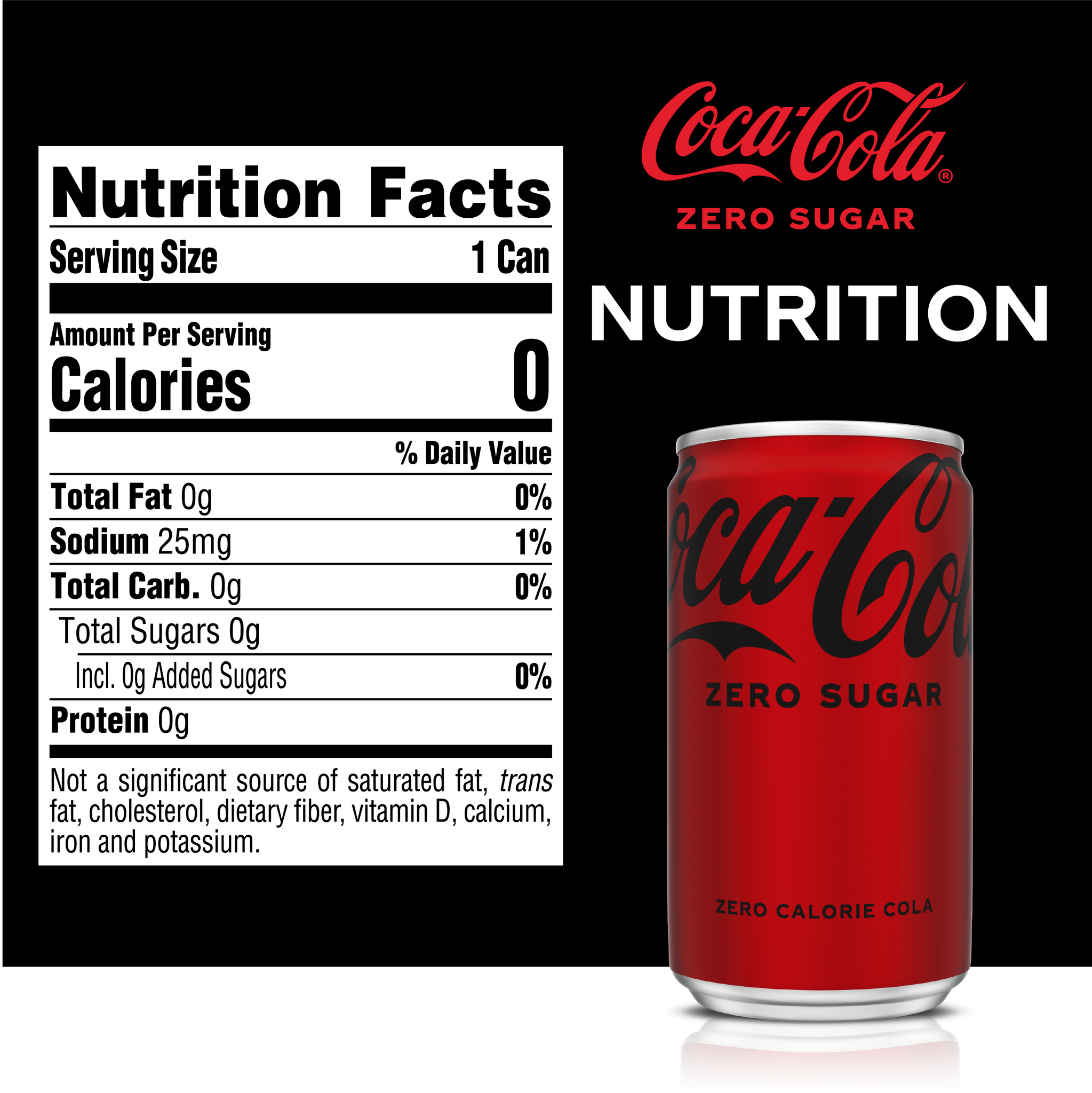  Coca-Cola Coke Zero Sugar Diet Soda Soft Drink, 7.5