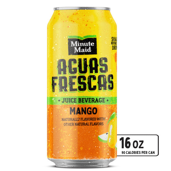 Minute Maid Aguas Frescas Mango, 16oz. Cans, 24 Pack ($0.92 / Can)