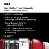 Vitaminwater XXX Acai, 20 Oz. Bottles, 12 Pack