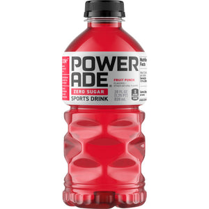 Powerade Zero Sugar Fruit Punch, 28 Oz. Bottles, 15 Pack