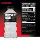 Powerade White Cherry, 28 Oz. Bottles, 15 Pack