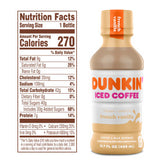 Dunkin' Donuts French Vanilla Iced Coffee, 13.7 Oz. Bottles, 12 Pack