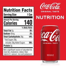 Coca-Cola, 12 Oz. Cans, 24 Pack