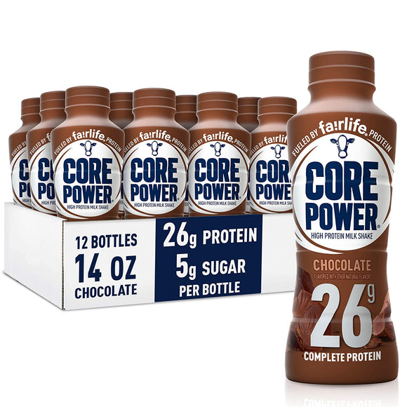Core Power Chocolate Protein Shake, 14 Oz. Bottles, 12 Pack ($3.16 per bottle)