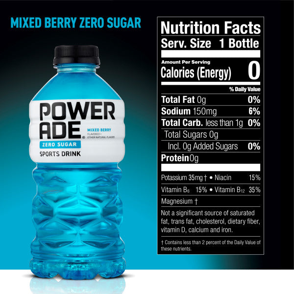Powerade Nutrition Facts Blue - Home Alqu