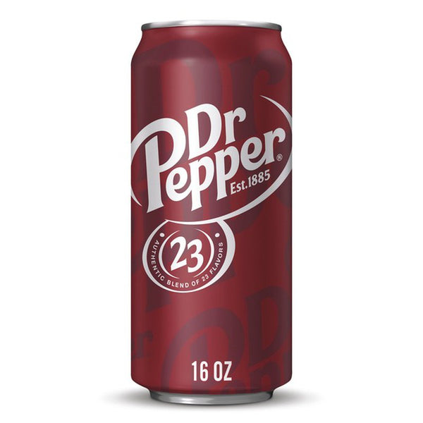 Dr Pepper, 16 Oz. Cans, 24 Pack