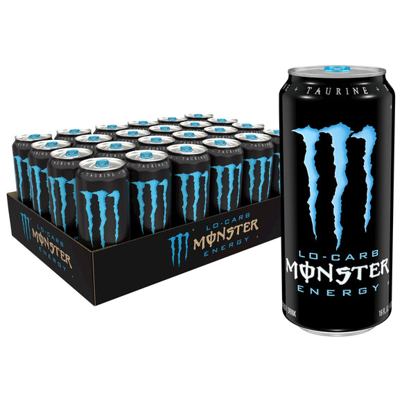 Monster Energy Lo-Carb Mega, 24 Oz. Cans, 12 Pack