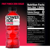Powerade Zero Sugar Fruit Punch, 20 Oz. Bottles, 24 Pack ($1.37 / Bottle)